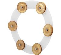 HUSHUI Platillos de Batería Pandereta Hi Hat con Sonido Brillante para Bateristas, Campanas de Acero Inoxidable, 19 Cm Plateado, 1 Unidad (Oro)