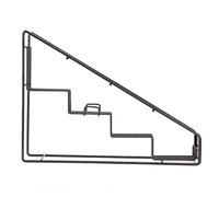 HUSHUI Portabotellas de Alambre, Estante de Almacenamiento de Acero Inoxidable con 4 Compartimentos con Diseño de Escalera, para Cocina, Sala de Estar, Cafetería
