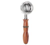 HUSHUI Portafiltro sin Fondo de 58 Mm Ergonómico de Palisandro Diseño Hueco para Entusiastas del café Reemplazo Duradero de Acero Inoxidable 1 Unidad (Tipo 2)