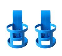 HUSHUI Portavasos para Piscina, Resistente y Práctico Portavasos para Piscinas Elevadas, sin Derrames y Diseño 2 en 1, Adecuado para Rieles Superiores de Barra Redonda, Material ABS, 2 Juegos (