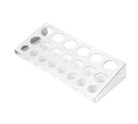 HUSHUI Portavasos para Tinta, Estante de Acero Inoxidable con 21 Orificios para Contenedores de Pigmentos, con 6 Orificios Grandes, 7 Medianos y 8 Pequeños para Artistas