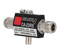 HUSHUI Protector contra Sobretensiones Coaxial, Pararrayos Duradero N Hembra a N Hembra para Protección de Antena, 1 Protector contra Sobretensiones