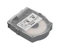 HUSHUI Recambio de Cinta para Etiquetadora, Duradero y Resistente Al Desgaste, 0,35 Pulgadas, para MAX LM 550A, Ideal para Tubos de Ensayo y Cables de 17,5 Yardas (0,35 pulgadas Blanco 17,5 yardas)