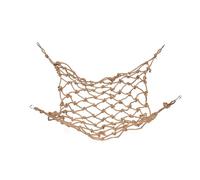 HUSHUI Red de Escalada para Pájaros Colgante, Escalera de Cuerda Hecha a Mano Duradera para Loros, Cacatúa, Guacamayo, Material Natural de Cáñamo de 5mm de Espesor, 1 Unidad (Grande)