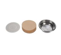 HUSHUI Reemplazo de Cesta de Filtro de 54 Mm, Filtros de café de Pantalla de Acero de Acero Inoxidable para Cesta de Portafilter, Accesorios para Máquinas de café (Taza individual)