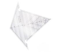 HUSHUI Regla de Cuña de Costura Acrílica Transparente de 60 Grados y 120 Grados para Acolchar Diseños de Bricolaje