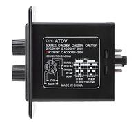 HUSHUI Relé Temporizador Doble On Off con Control de Retardo Ajustable para Sistemas Automatizados Plástico Impermeable de Alta Precisión - Modelo ATDV-YC (#3)