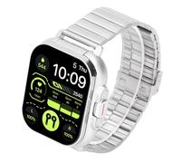 HUSHUI Reloj Inteligente 2 en 1 con Auriculares, Pantalla Táctil HD de 2,01 Pulgadas, Rastreador de Ejercicios para Android iOS, con Notificación de Llamadas, Modos Deportivos, Control (Acero