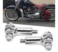 HUSHUI Reposapiés de Acero Inoxidable, Kit de Soporte Duradero para Softail 2000-2006, Elegante Reposapiés de Motocicleta, 1 par (Electrochapado)