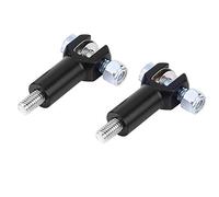 HUSHUI Reposapiés de Acero Inoxidable, Kit de Soporte Duradero para Softail 2000-2006, Elegante Reposapiés de Motocicleta, 1 par (Negro)