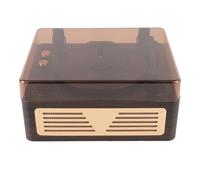 HUSHUI Reproductor de CD Retro, Reproductor de CD Portátil con Sonido HiFi 5.0 con 2 Altavoces Estéreo para Aprendizaje de Idiomas Cuentos para Dormir Educación Temprana (Marrón)