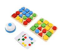 HUSHUI Rompecabezas Geométrico de Juguete, Acertijos, Juego de Bloques Educativos para Niños en Edad Preescolar, Haya, 32 Piezas
