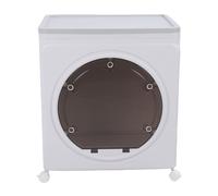 HUSHUI Ropa de Almacenamiento Contenedor de Ropa de Ropa Apilable a Gran Capacidad Contenedor con Ruedas de Puerta de Tapa para Bocadillos