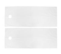 HUSHUI Sábanas de Salón, 2 Piezas de Tela de Poliéster Suave, Cubierta para Mesa de Masaje Resistente Al Aceite, Respetuosa con la Piel, con Diseño Drapeado para Salón de Belleza SPA (Blanco)