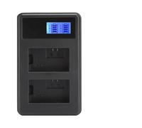 HUSHUI SEIVI Cargador de Batería Portátil de Doble Ranura para Cámara NP-FW50 con Pantalla LCD, Seguro y Confiable para Actividades Al Aire Libre, Negro, 85x50x20 Mm