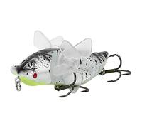 HUSHUI Señuelo de Duro, Cebo de Pesca de Cigarra Biónica con Hélices Giratorias para Pesca en Agua Dulce, 7,5 Cm (el insiste)