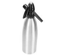 HUSHUI Sifón de Soda Portátil para Hacer Agua con Gas, para Cócteles Caseros Fáciles y Reuniones Al Aire Libre, Aluminio de 1L
