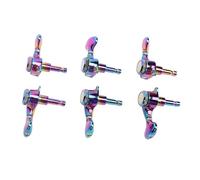 HUSHUI Sintonizadores de Bloqueo de Guitarra, Diseño de Engranaje Interno de Servicio Pesado 3L 3R PEGS de Ajuste con Fácil Instalación para Guitarras Populares Acústicas Eléctricas ST