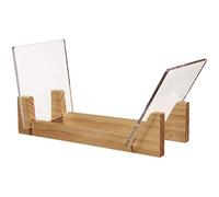 HUSHUI Soporte de Almacenamiento de Discos de Vinilo y CDs - Madera - Rack de Almacenamiento - Estante - Discos de Vinilo - 30-20 cm - Color Madera