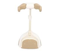 HUSHUI Soporte de Baby Shower, Altura Ajustable de Soporte de Baño Plegable con Base sin Deslizamiento, para Niños Pequeños y Bebés (Caqui)