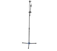 HUSHUI Soporte de Micrófono Ajustable de Tres Patas Portátil para Grabación de Estudio Actuaciones Musicales Hierro Negro 1 Unidad