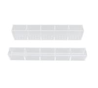 HUSHUI Soporte de Paja Acrílico para el Gabinete Contenedor de Almacenamiento de Paja Adhesivo de Doble Cara para Mostradores de Cocina y Armarios