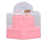 HUSHUI Soporte para Brocas de Uñas 2 en 1 con Caja de Almacenamiento, Cepillo de Limpieza para Cabezal de Taladro para Decoración de Uñas con 24 Orificios, Perfecto para (C)
