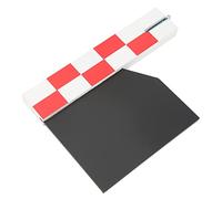 HUSHUI Tablero de Claqueta de Director de Cine, Tablero de Densidad, Tablilla de Escena de Película con Imán Incorporado, para Accesorios Fotográficos, Producción de Videos de Cosplay (Roja)