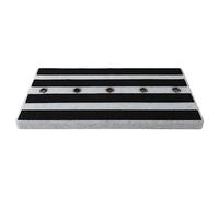 HUSHUI Tablero de Pedales con Efecto de Guitarra, Cierre de Gancho y Bucle de Gran Tamaño para Actuaciones Musicales, Material de PE Duradero, 50cm (Mármol blanco)