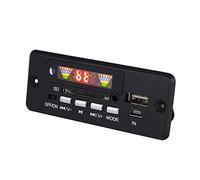 HUSHUI Tablero Decodificador de Llamadas Manos Libres Bluetooth con Control Remoto para Vehículo - Soporte MP3/WMA/APE/WAV - Ideal para Amantes de la Música (Negra)