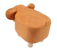 HUSHUI Taburete de Elefante, Bonitos Reposapiés de Animales, Reposapiés Tapizado de Esponja Suave para Habitación de Niños, Guardería, Sala de Juegos, 30x25x24cm (Naranja)