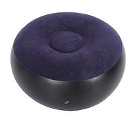 HUSHUI Taburete Inflable Flocado, Silla Portátil para Acampar Al Aire Libre, Taburete Morado de PVC Suave para Sala de Estar, 20,5x7,9 Pulgadas