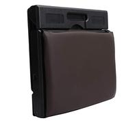 HUSHUI Taburete Plegable, Ligero, Suave, Acolchado, Mini Reposapiés para Coche, para Viajes, HDPE, PVC, Cuero, 1 Unidad
