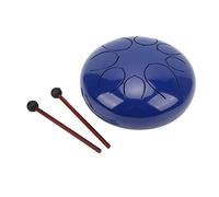 HUSHUI Tambor de Lengüeta de Acero Profesional de 10 Pulgadas, Batería Etérea de 8 Tonos para Principiantes y Entusiastas de la Música en Acabado de Arce (Azul)
