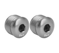 HUSHUI Tapa Antipolvo para Pedal de Bicicleta, 2 uds., Aleación de Aluminio, Tornillo de Bloqueo Protector Ligero para Ciclismo de Montaña, 14mm (de Color)