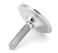 HUSHUI Tapa para Auriculares de Bicicleta, Cubierta Superior para Auriculares de Bicicleta de Montaña de Aleación de Aluminio de 31 Mm con Pernos, para Bicicletas de Carretera y de (Plata)