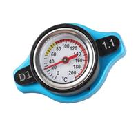 HUSHUI Tapa Termostática con Indicador de Temperatura del Agua, Cabezal Pequeño, Aleación de Aluminio de Primera Calidad para Lectura Precisa de la Temperatura del Refrigerante en Automóviles (1,1