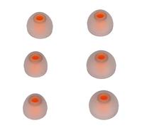 HUSHUI Tapones para los Oídos de Silicona de Repuesto para Auriculares, Almohadillas Suaves para Reducir el Ruido, con 3 Tamaños para Mayor Comodidad y Compatibilidad, 6 uds. (Naranja Gris)