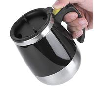 HUSHUI Taza Autoagitadora, Taza Mezcladora Automática Portátil para Oficina en Casa, Acero Inoxidable, 400ml, Fácil de Limpiar