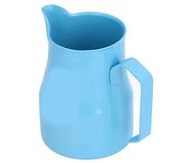 HUSHUI Taza de Espuma de Leche de Acero Inoxidable, Elegante Patrón de Calavera, 550ml, para Amantes del café, Uso en el Hogar y la Oficina (Azul)