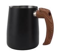 HUSHUI Taza para Espumar Leche, Boquilla sin Goteo de Acero Inoxidable para café, Jarra para Espumar Leche Artística con Escala Interior, Material 304 (1000ml)