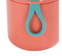 HUSHUI Taza Térmica para Sopa, Elegante Recipiente de Comida Caliente Antiescaldaduras para Trabajadores de Oficina, Acero Inoxidable, 430ml con Tapa de Sellado (Naranja)