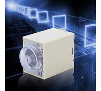 HUSHUI Temporizador de Retardo Relé de Tiempo Ajustable AC220V para Automatización Industrial Contactos de Aleación Duraderos 1 X relé