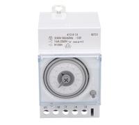 HUSHUI Temporizador Mecánico Ciclo de 24 Horas Interruptor Ajustable para Uso Industrial y Doméstico Diseño Compacto 16A