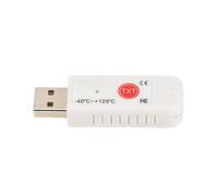 HUSHUI Termómetro de Computadora USB Sensor de Alta Precisión de Temperatura Dual para Monitoreo Interior y Exterior - Sonda Impermeable Material ABS