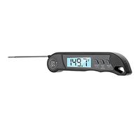 HUSHUI Termómetro Plegable, Termómetro Electrónico Duradero y Preciso para Barbacoa, para Cocinar y Asar en Casa, 80g (Negra)