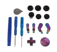 HUSHUI Thumbsticks de Metal para Controlador Serie 2, 6 Joysticks de Intercambio, 4 Paletas, 2 Almohadillas D, Piezas de Repuesto con Empuñaduras Texturizadas, para One Series Core y