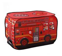 HUSHUI Tienda de Campaña para Niños, Camión de Helados, Camión de Lucha, Autobús de Policía, Tienda de Campaña Plegable con Diseño de Tul Transpirable, para Niños en Interiores y (Tipo A)