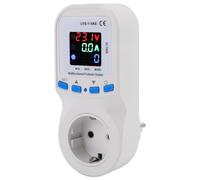 HUSHUI Toma Protectora de Corriente de Voltaje Ajustable, Protección Inteligente Automática contra Sobretensión para Refrigeradores 1-16A