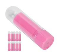 HUSHUI Tubo de Lápiz Labial de 10 Uds, Envase de Bálsamo Labial DIY Recargable Vacío de 9mm con Tapa Hermética, para Lápiz, Crema Corporal, Loción, Crayones en Barra